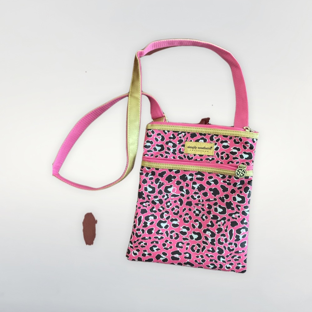 ✨✨✨✨Simply Southern Pink Cheetah Cross Body Purse Bag ✨✨✨